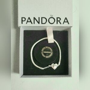 Pandora Silver Heart Bracelet